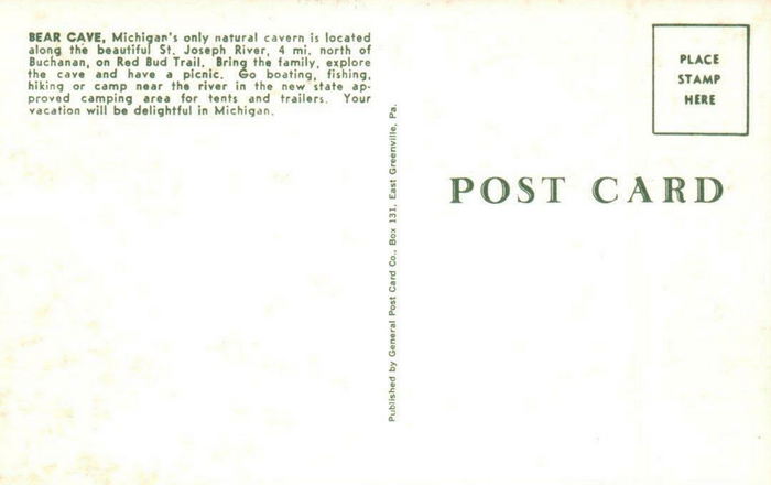 Bear Cave and Resort - Postcard (newer photo)